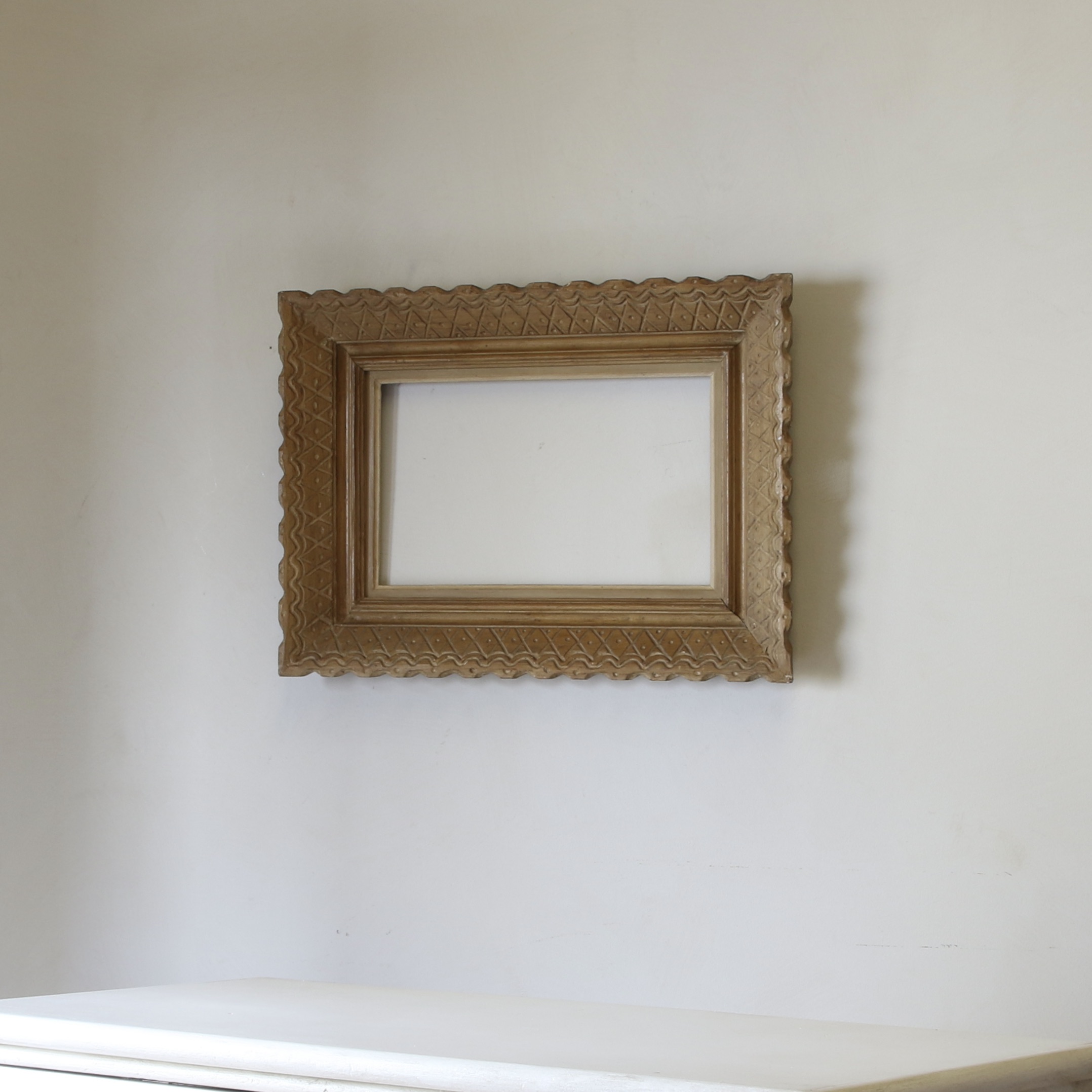 E. Bouche Carved Picture Frame